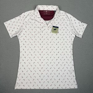 Florida State Seminoles Top Womens Small White Horn Legend Martini Golf Polo